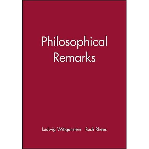 Philosophical Remarks, (Paperback)