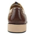 thumbnail image 6 of LIBERTYZENO Men's Eel Print Wingtip Brogue Dress Shoes, 6 of 8