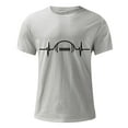 thumbnail image 4 of Sngxgn Mens T Shirt Short Sleeve T Shirt Crewneck Tee Regular Fit Ribbed Neckline Shirt for Men(Grey,XL), 4 of 5