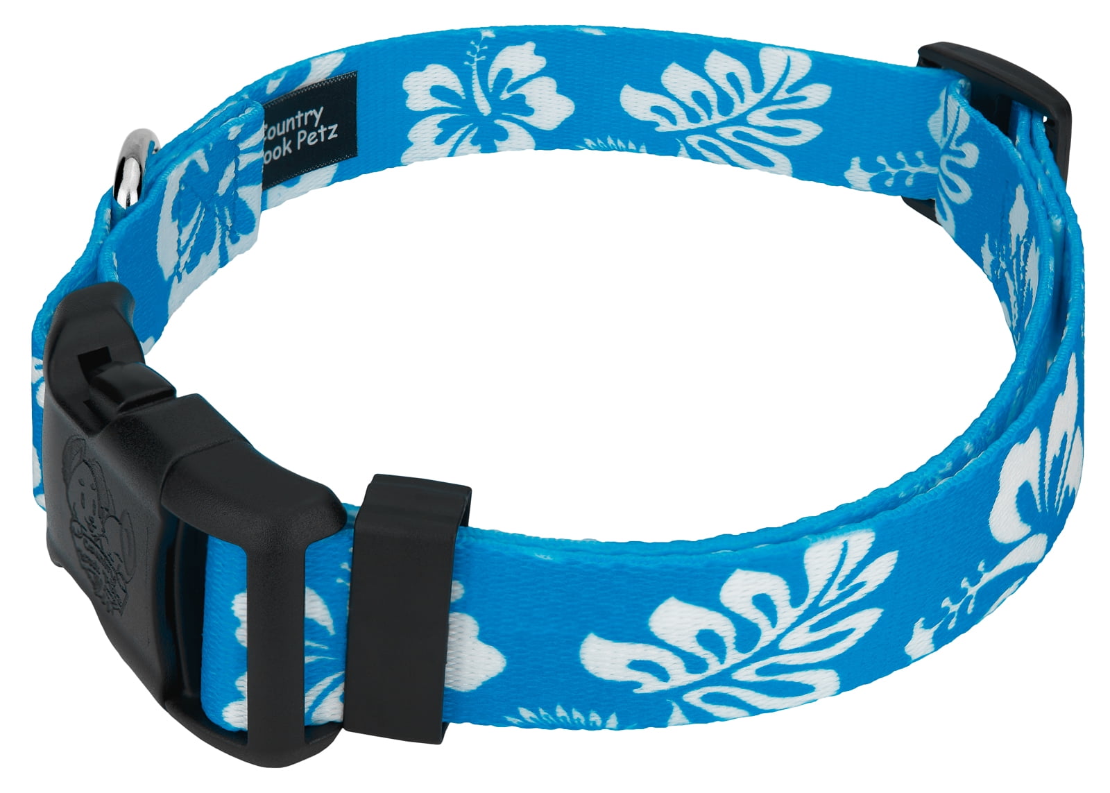 Country Brook Petz® Blue Hawaiian Everyday Dog Collar and Leash, Extra Small