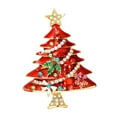 thumbnail image 3 of 2 Broches Navideños, Alfiler De Solapa, Insignia Para Decoraciones Navideñas, Suéter, Bufanda, Rojo, 3 of 8