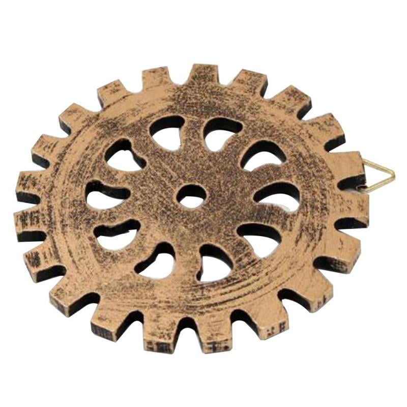 Details about   Industrial Gear Home Wheel Ornament Wall Decor Steampunk Models Golden 12cm 