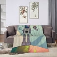thumbnail image 7 of Spaceman Astronaut Robot Blanket, Fluffy Soft Cozy Blanket Flannel Plush Microfiber Couch Throw, Bedding, 50"x40", 7 of 7