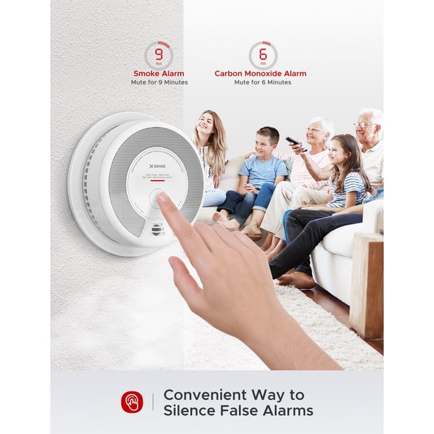 X-Sense 2-in-1 Smoke Detector Carbon Monoxide Detector Combo 10