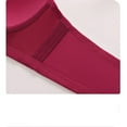 thumbnail image 3 of Amidoa Large Bust Bras for Older Women High Support No Underwire Red Solid Bra Brasieres for Womens S, 3 of 8