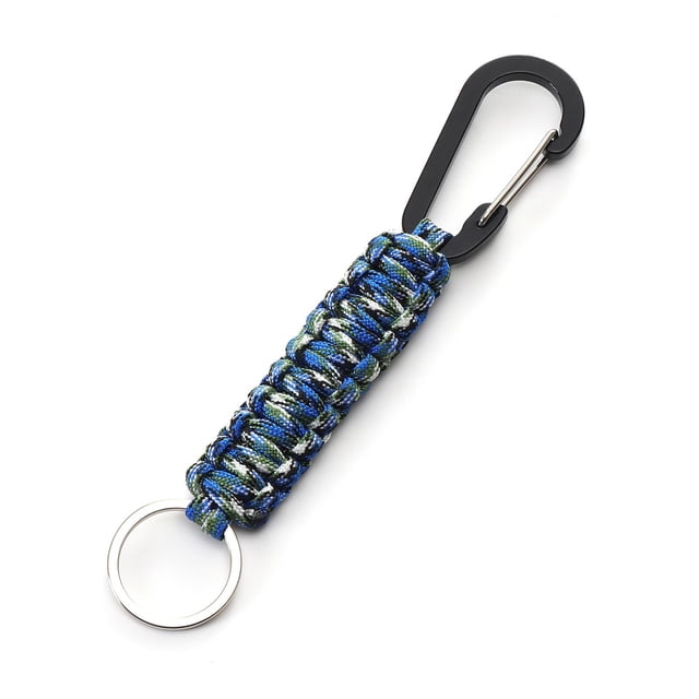 Llavero de paracord para hombres y mujeres - Llavero náutico de doble trenzado - Llavero de cuerda para hombre resistente e impermeable