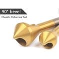 thumbnail image 3 of 4-piece conical drill chamfering set, deburring tool, compatible with cutting metal, wood and plastic LO-Ron_Apr, 3 of 5