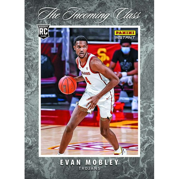 NBA 2021-22 Instant The Incoming Class Basketball Evan Mobley Trading Card (RC Rookie Card)
