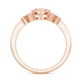 thumbnail image 3 of Rosec Jewels IGI Certified Lab Grown Pink Diamond Heart Engagement Ring (1 Carat, VS1 Grade) - Pink White Diamond Ring - Gift for Women, 18K Rose Gold, US 10.50, 3 of 9