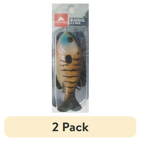 (2 pack) Ozark Trail 3.5 Blue Gill Sunfish Hollowbody Lure