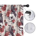 thumbnail image 4 of Blackout Kids Curtains,Beige Skull Crow Flower Pattern Childrens Insulated Curtains Set Of 2,Bedroom Essentials,Toddler Room Decor 42x84in(106x213cm), 4 of 5