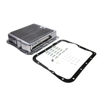 Finned Aluminum Transmission Pan for GM 700R4 4L60 4L60E - Polished