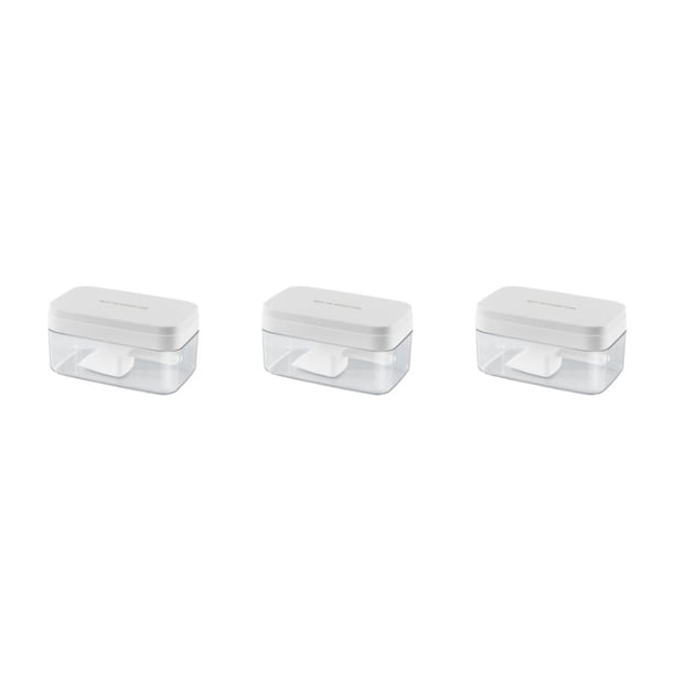 Injueey Molde para cubitos de hielo, caja de almacenamiento con tapa, barra de cocina, prensa de un botón, liberación rápida, cerveza, Type5 NO5
