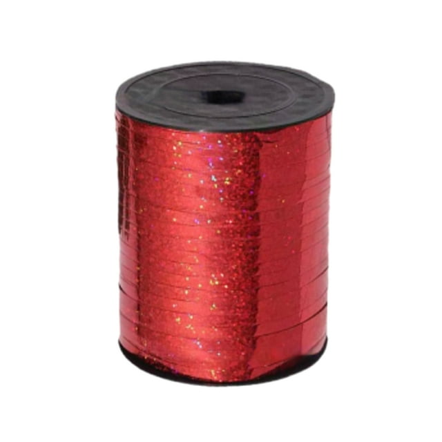 kurtrusly Sparkling Ribbon Balloon Sturdy And Durable For Crafts And Gift Packaging Tidy Golden Curled Ribbon red 1Set