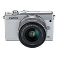 thumbnail image 4 of Canon EOS M100 Mirrorless Digital Camera with 15-45mm Lens (White), 4 of 9