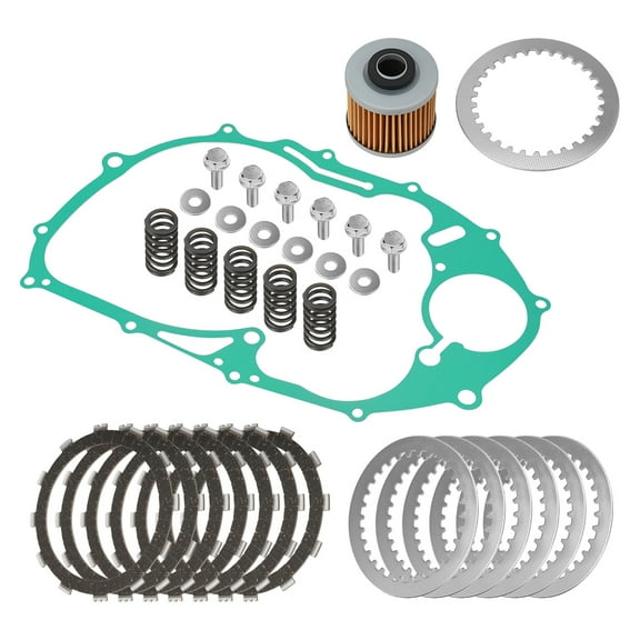 M MATI Clutch Friction Steel Plate Gasket Kit for Yamaha XVS650 XVS650A XVS650AT V Star Custom Classic Silverado