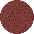 thumbnail image 1 of Ahgly Company Indoor Round Patterned Maroon Red Area Rugs, 6' Round, 1 of 6