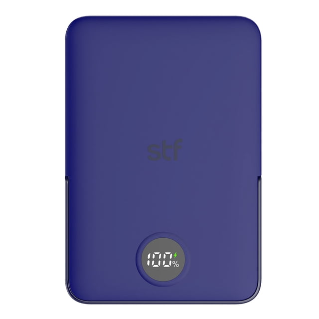 Batería Power Bank Portátil STF 10 000 mAh 20W Carga Magnética color Azul