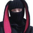 thumbnail image 1 of Gorro de pasamontañas de conejo Gorro de punto Gorro con orejas largas Gorro con orejas de conejo, 1 of 5