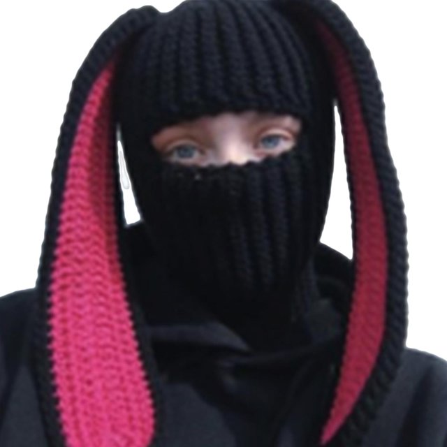 Gorro de pasamontañas de conejo Gorro de punto Gorro con orejas largas Gorro con orejas de conejo