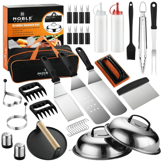 Kit de accesorios para plancha N NOBLE FAMILY de 38 piezas de acero inoxidable