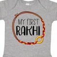 thumbnail image 4 of Inktastic My 1st Rakhi Bracelet, Raksha Bandhan Red and Gold Bracelet Boys or Girls Baby Bodysuit, 4 of 5