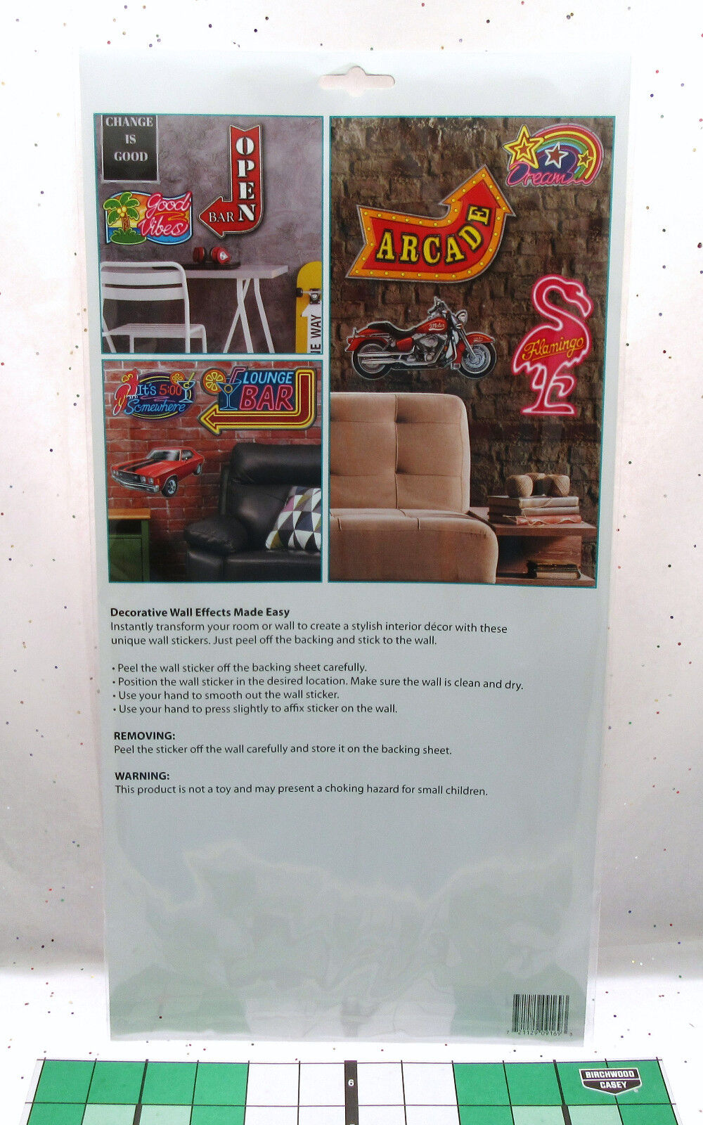 Car Wall Sticker  10 x 15 inch  Peel and Stick  Decor