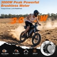 thumbnail image 4 of 20 Inch Fat Tire Dirt Bike for Adults, 1500W Motor 3000W Peak, 40 MPH LCD Speedometer, 52V 40Ah Removable Battery, Full Suspension, Hydraulic Brakes, Shimano 7-Speed, UL2849, 4 of 10