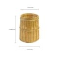 thumbnail image 3 of Leodye 1PCS Rattan Woven Bucket Organizer Pen Makeup Brush Holder Storage Basket for Bedroom Living Room office and Desktop Decor -4.41x3.62x3.07in, 3 of 6