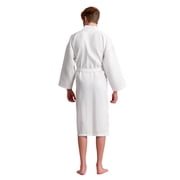 Men's Waffle Spa Bathrobe - Long, Lightweight, Absorbent