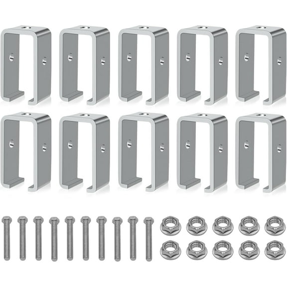 LAJIAOZ 10 Pack Strut Channel Trolley Track Hanger Bracket for UNISTRUT P1834-EG 1-5/8 Intermediate Support Hange Bracket for All 1-5/8" Channel Trolley Track