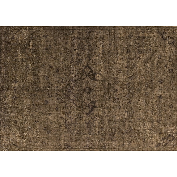 Ahgly Company Indoor Rectangle Oriental Brown Industrial Area Rugs, 2' x 3'