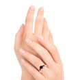 thumbnail image 5 of Diamond-Capitals 2.50 Carat New Round Cut Black Onyx & Garnet Gemstone Engagement Ring for Fiancee 18K Rose Gold Size 4, 5 of 8