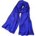 thumbnail image 1 of AIR-Solid Color Silk Feel Long Scarves (Electric Blue), 1 of 4