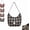 (Black), variant on Retro Plaid Underarm Bag, Canvas Hobo Crossbody Tote, Slouchy Crescent Shoulder Purse for Women, for Travel(Black)