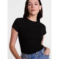 thumbnail image 5 of Scenario Women's Variegated Rib Tee with Short Sleeves, Sizes XS-XXXL, 5 of 6