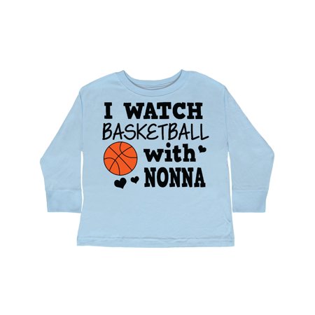 

Inktastic I Watch Basketball with Nonna Gift Toddler Boy Girl Long Sleeve T-Shirt