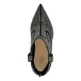 thumbnail image 3 of INC Womens Black Western Rhinestone Comfort Oaklynne Pointed Toe Zip-Up Booties 9 M, 3 of 4