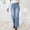 Light Blue, variant on pstuiky Wide Leg Trousers Women, Solid Color Loose Long Straight Leg High Waisted Trousers Summer Womens Workout Pants Dark Blue L
