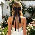 thumbnail image 2 of Fgnfyis Elegant Bow Hair Headbands for Women Flowing Ribbon Ties Girls Stylish Hair Hairpin Black_001, 2 of 4