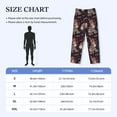 thumbnail image 3 of Yiaed Romantic Paris Print Men's Lounge Pants, Loose PJ Bottoms, Long Pajama Pants for Men-Medium, 3 of 5