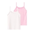 thumbnail image 2 of LJEFF Girls 2PC Cotton Camisole Tank Tops, Sleeveless Stretch Soft Breathable Beige Size 3 T, 2 of 5