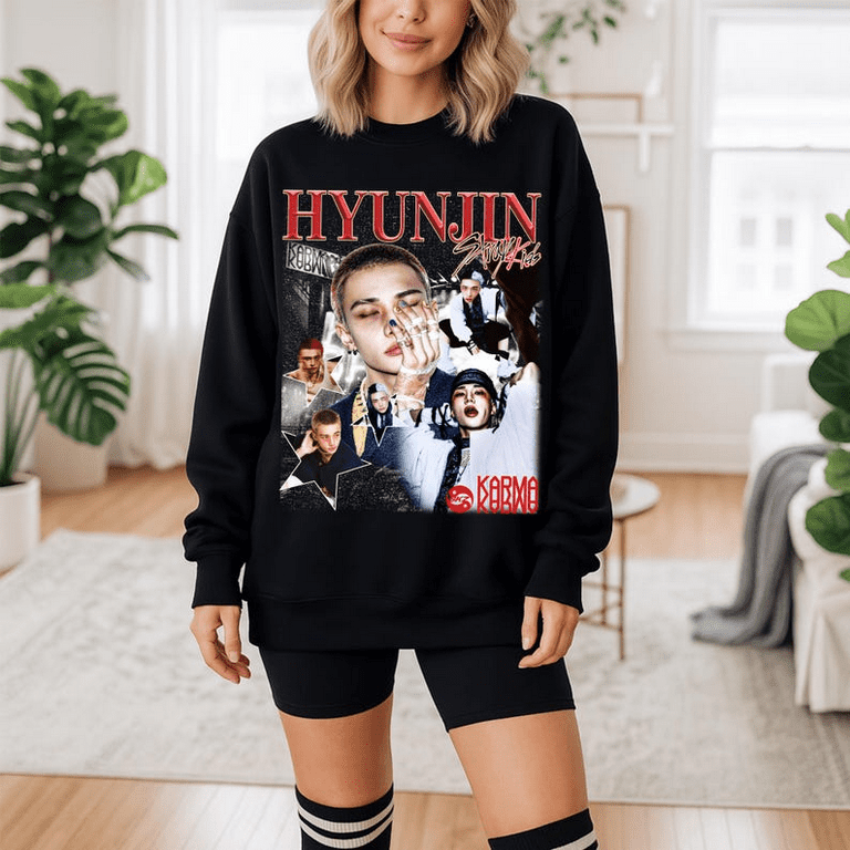 Retro Hyunjin Kpop T-Shirt, Stray Kids Karma Album Shirt, Stray