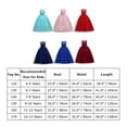 thumbnail image 7 of IDOPIP Little Big Girls Tulle Retro Vintage Dresses Flower Lace Pageant Party Wedding Floor Length Dance Evening Gown 9-10 Years Green, 7 of 7