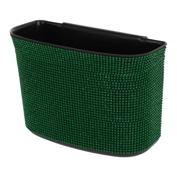 Unique Bargains Car Trash Can Portable Car Door Trash Bin Green 1 Pc 7.1" Length 3.2" Width 5.1" Height ABS
