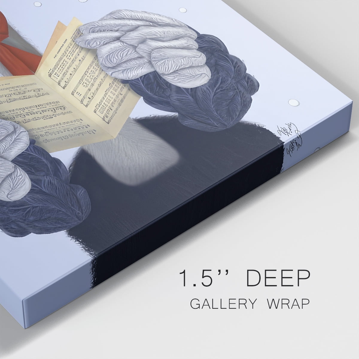 Ostrich, Carol Singing- Gallery Wrapped Canvas