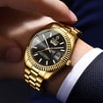 thumbnail image 5 of Mens Watches Stainless Steel Waterproof Analog Quartz Watch for Men with Date  Fashion Wristwatch, 5 of 7