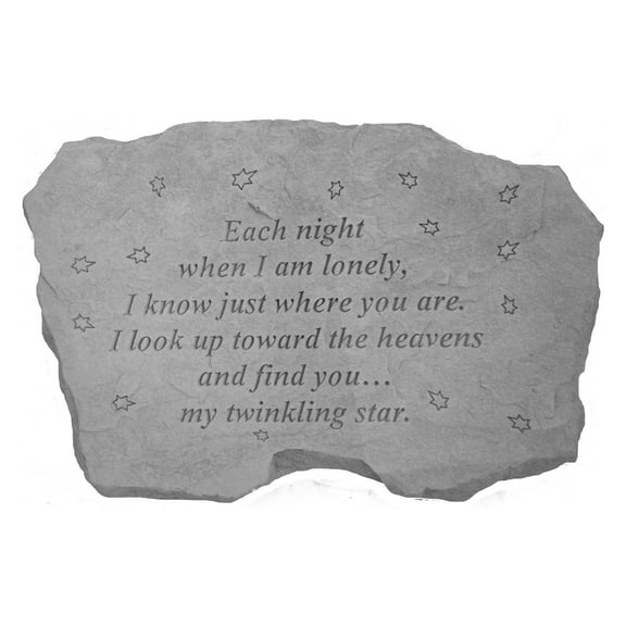 Kay Berry Each Night Memorial Garden Stone