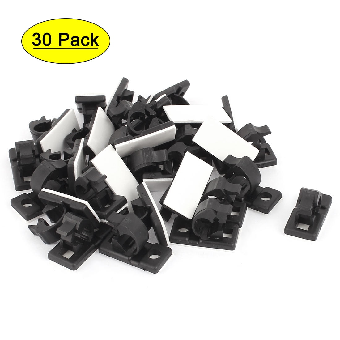 30pcs  White Cable Clips 2 holes Cable Clamp Terminal Block Spring Connector TI 