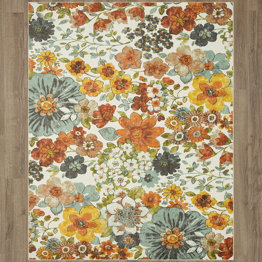 Mohawk Home Blossoms Printed Area Rug, Multi, 10' x 14'